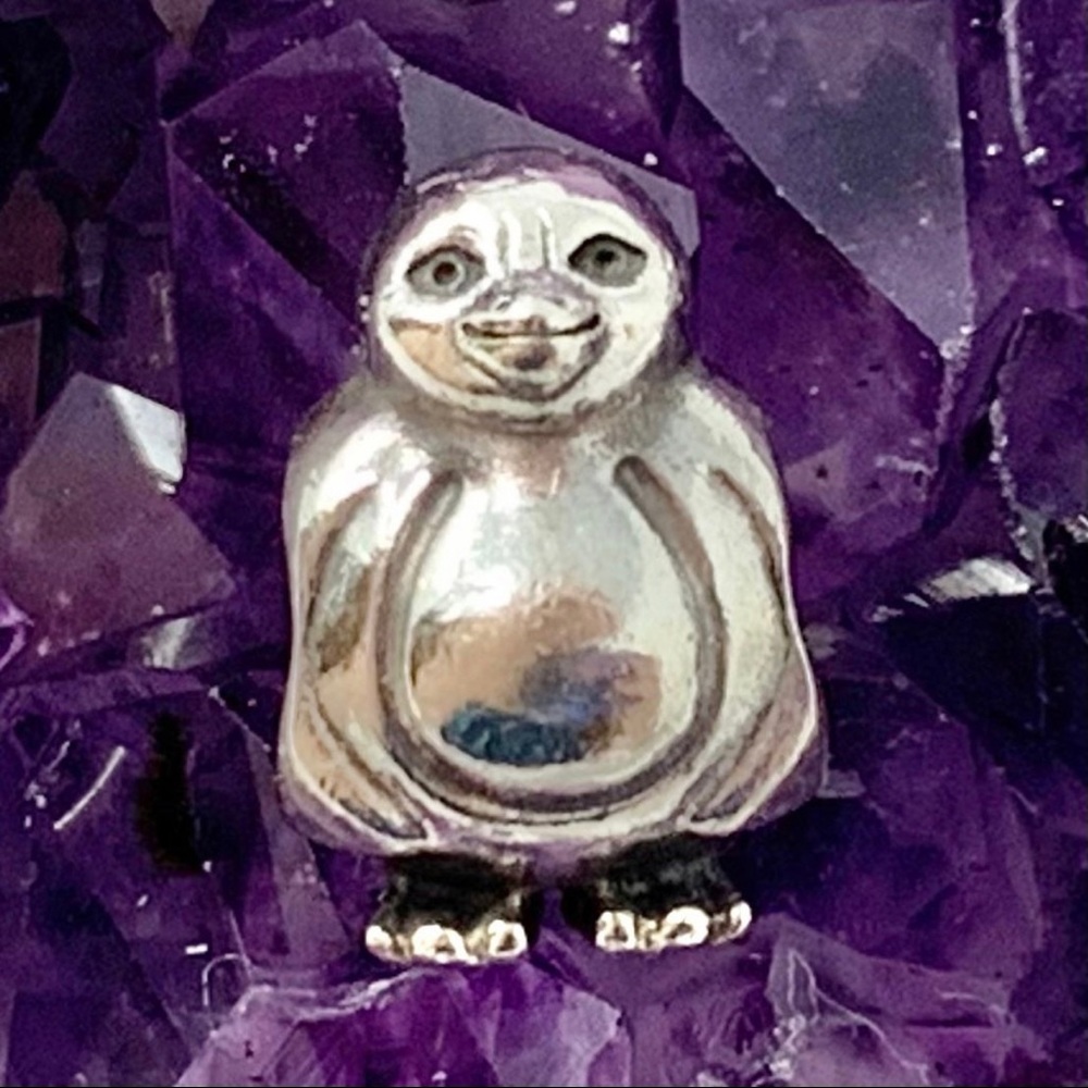 AUTHENTIC Pandora Sterling Silver Penguin Bead Charm